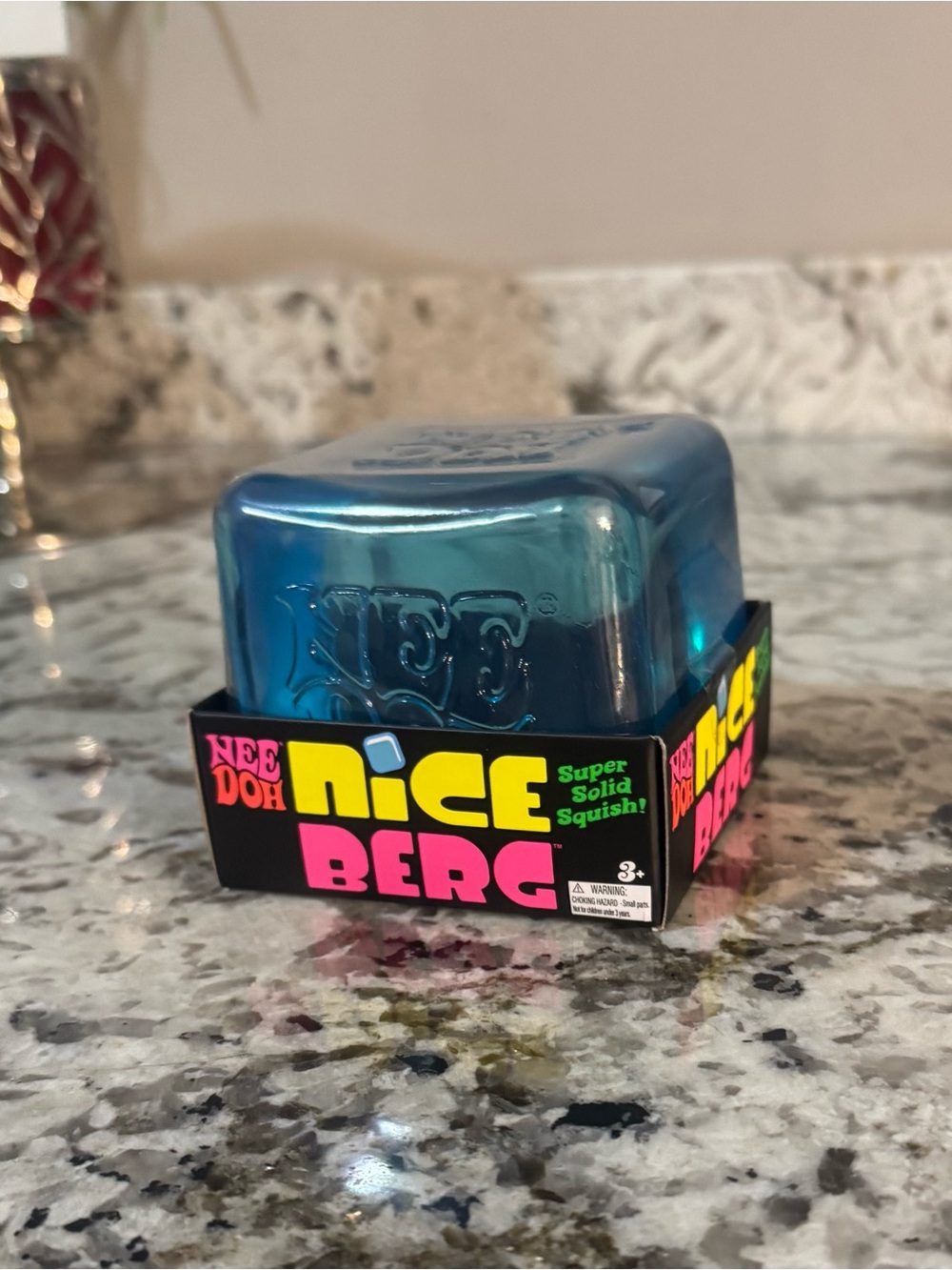 AUTHENTIC Nice Berg Super Solid Squish Toy - Blue NEE DOH